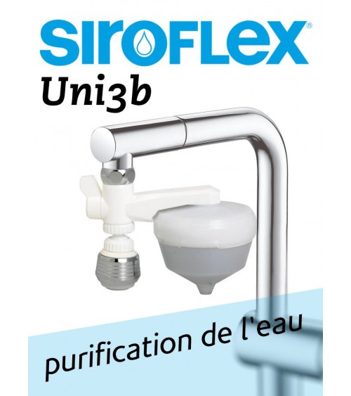 Purificateur d'eau UNI3 SIROFLEX. Kit de base complet à seulement frs. 29.-