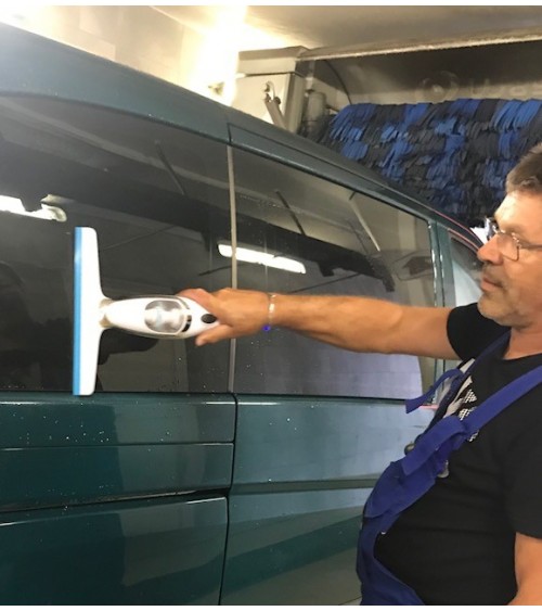 Efficace sur vitres de véhicules et carrosserie, car ne griffe pas grâce à la lame en silicone souple, Mobil-Home et autres surf